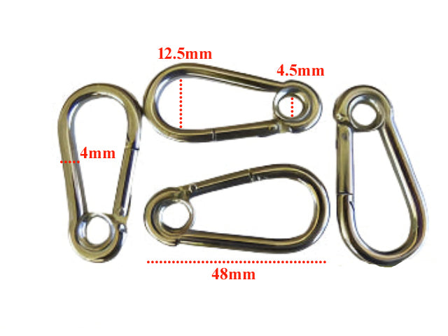 Carabiner - 60mm Stainless Steel