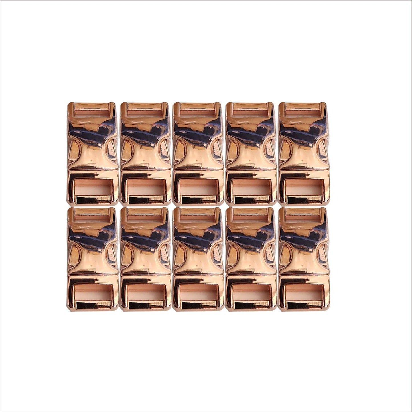 Metal Buckle - Rose Gold 10mm