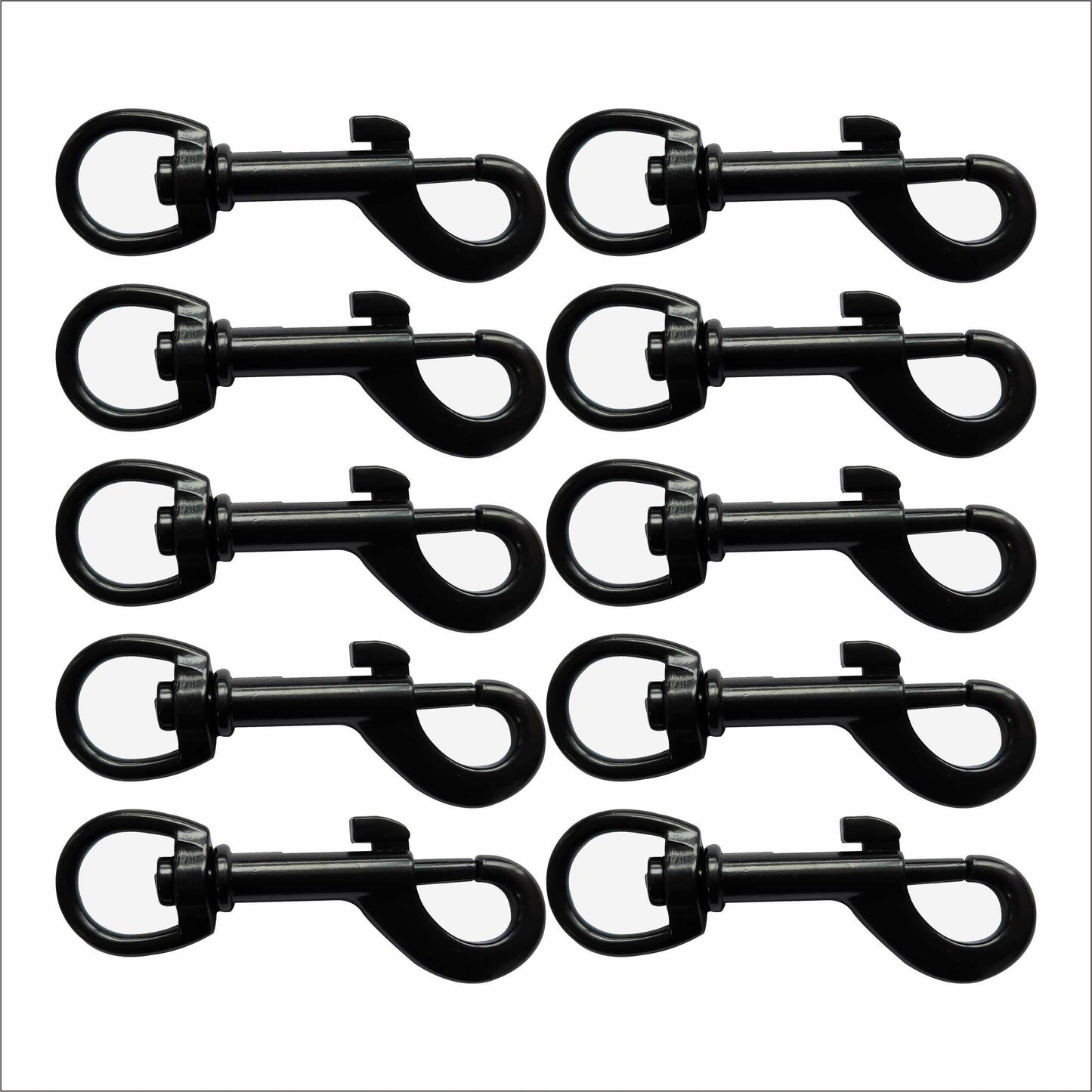 Black Snap Hooks - 12mm (1/2 inch)