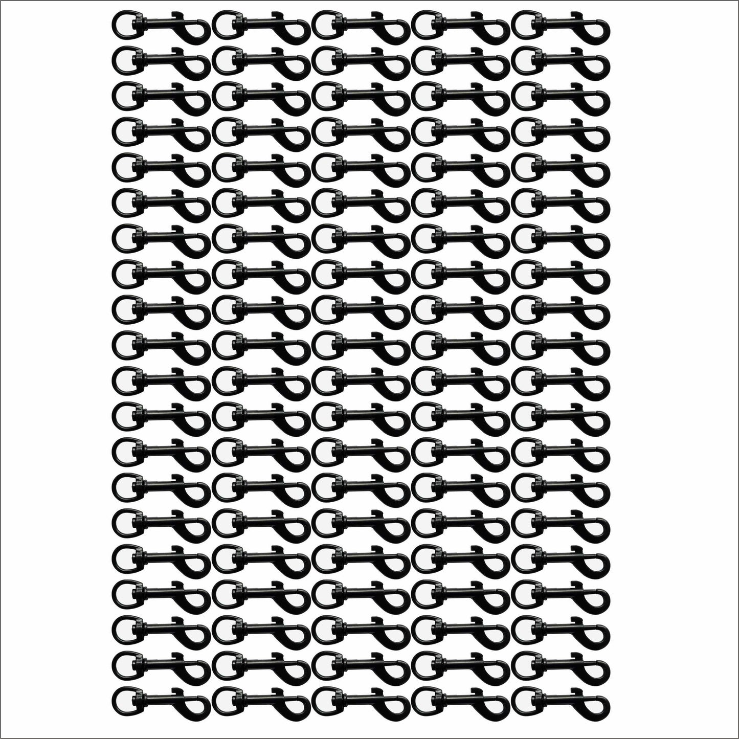 Black Snap Hooks - 12mm (1/2 inch)