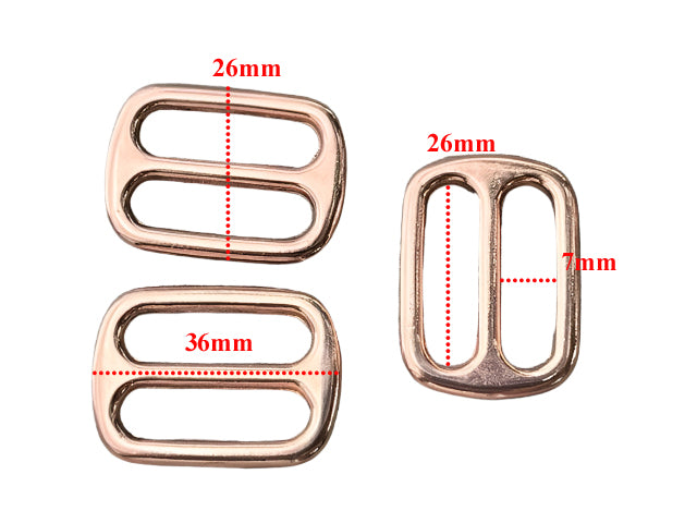 Tri-Glide rounded - 25mm - Rose Gold