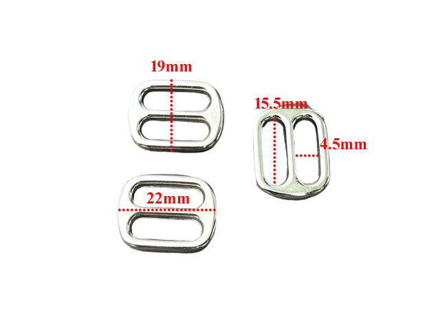 Tri-Glide rounded - 15mm - Silver