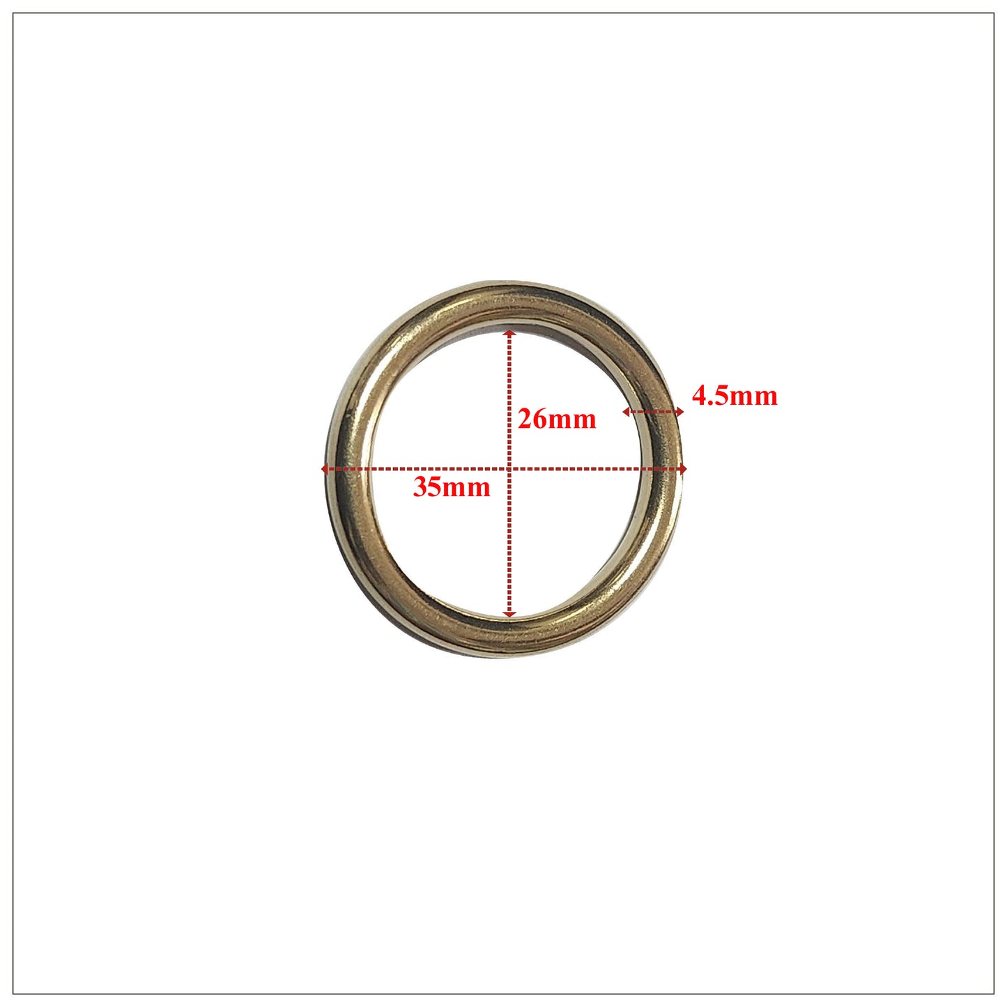 O Ring - Brass 25mm x 4mm