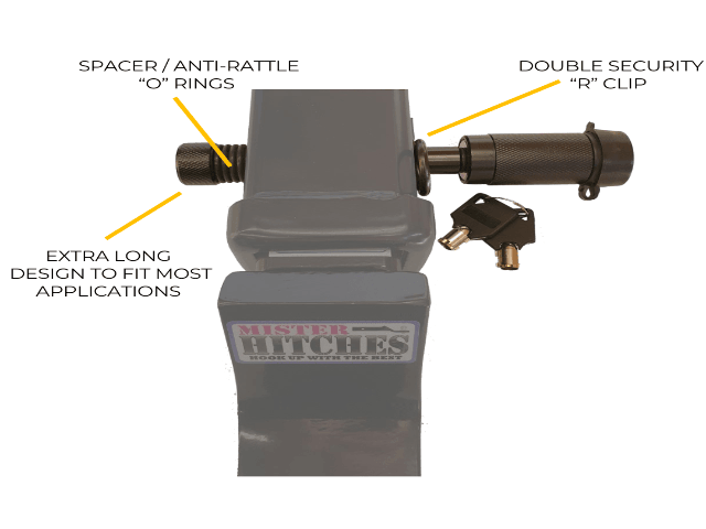 Mister Hitches - Premium Locking Hitch Pin - 10,000kg Rated (MHPL6)