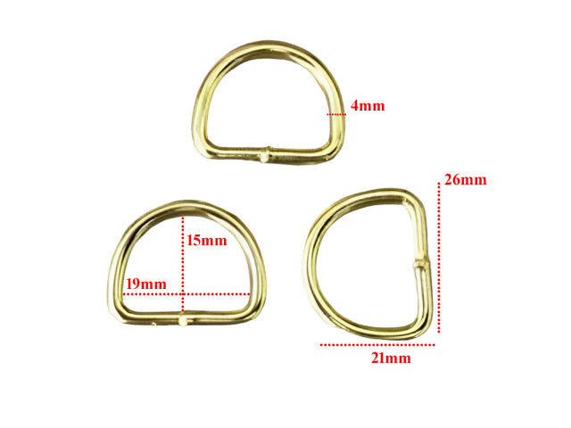 Dee Rings - 20mm Gold