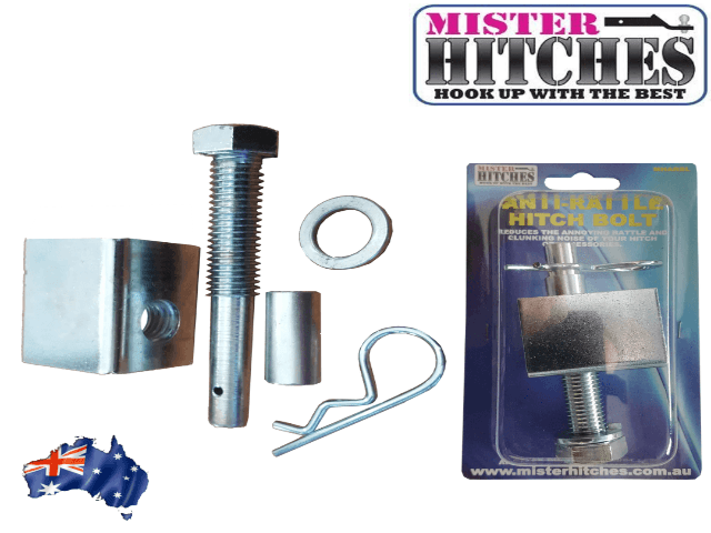 MISTER HITCHES Anti-Rattle Hitch Bolt, 10,000kg Double Shear Rated (MHARBL)