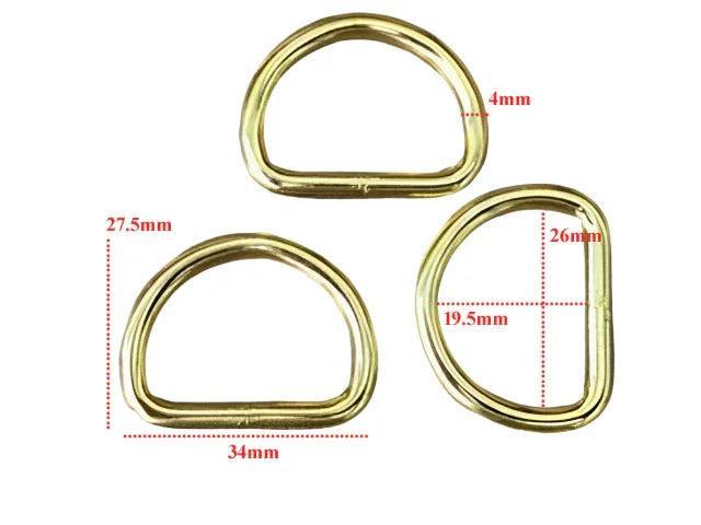 Dee Rings - 25mm Gold