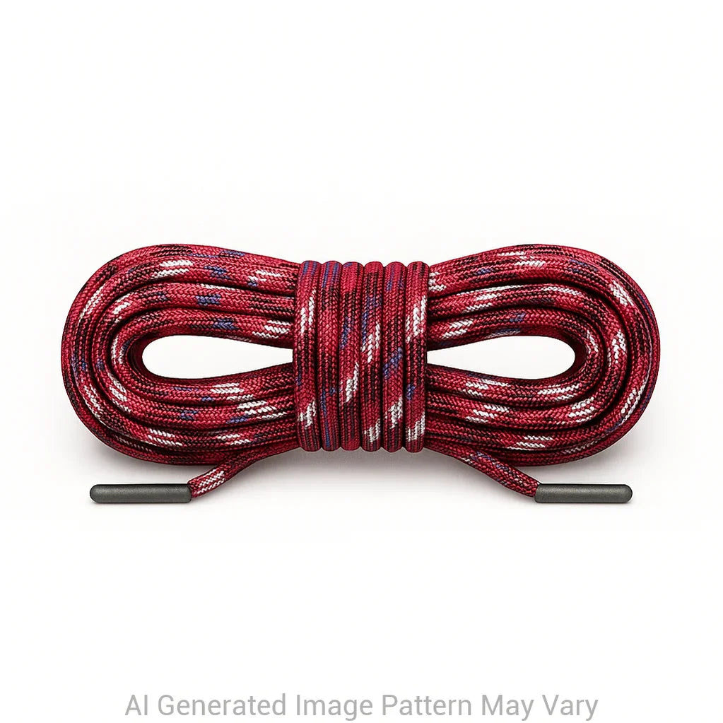 Red Camo 550 Paracord Shoelaces