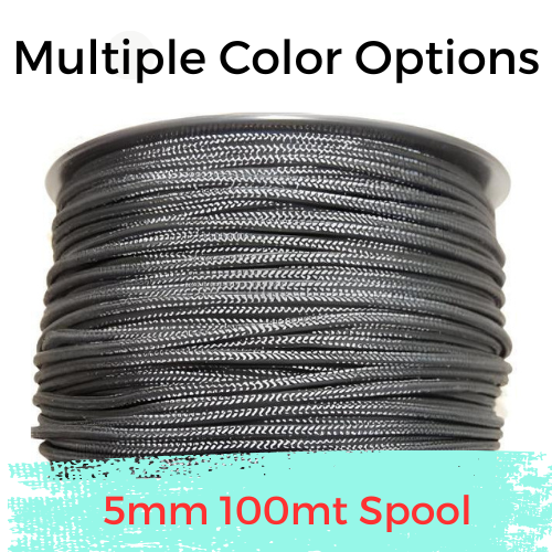 Cabo Trançado UHMWPE 0.5-1mm: Linha Oca de Baixo Estiramento para Kitesurf e Pesca em Água Salgada
