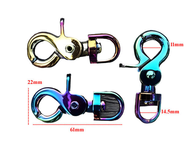 Trigger Snap Hook - Rainbow 13mm