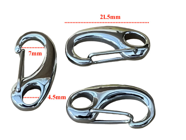 Carabiner - Egg shape - Stainless Steel