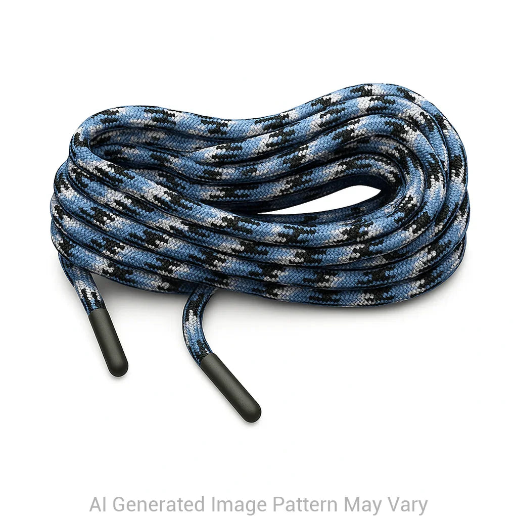 Blue Snake Shoelaces