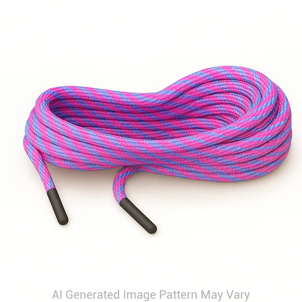Helix - Baby Blue/Neon Pink Shoelaces