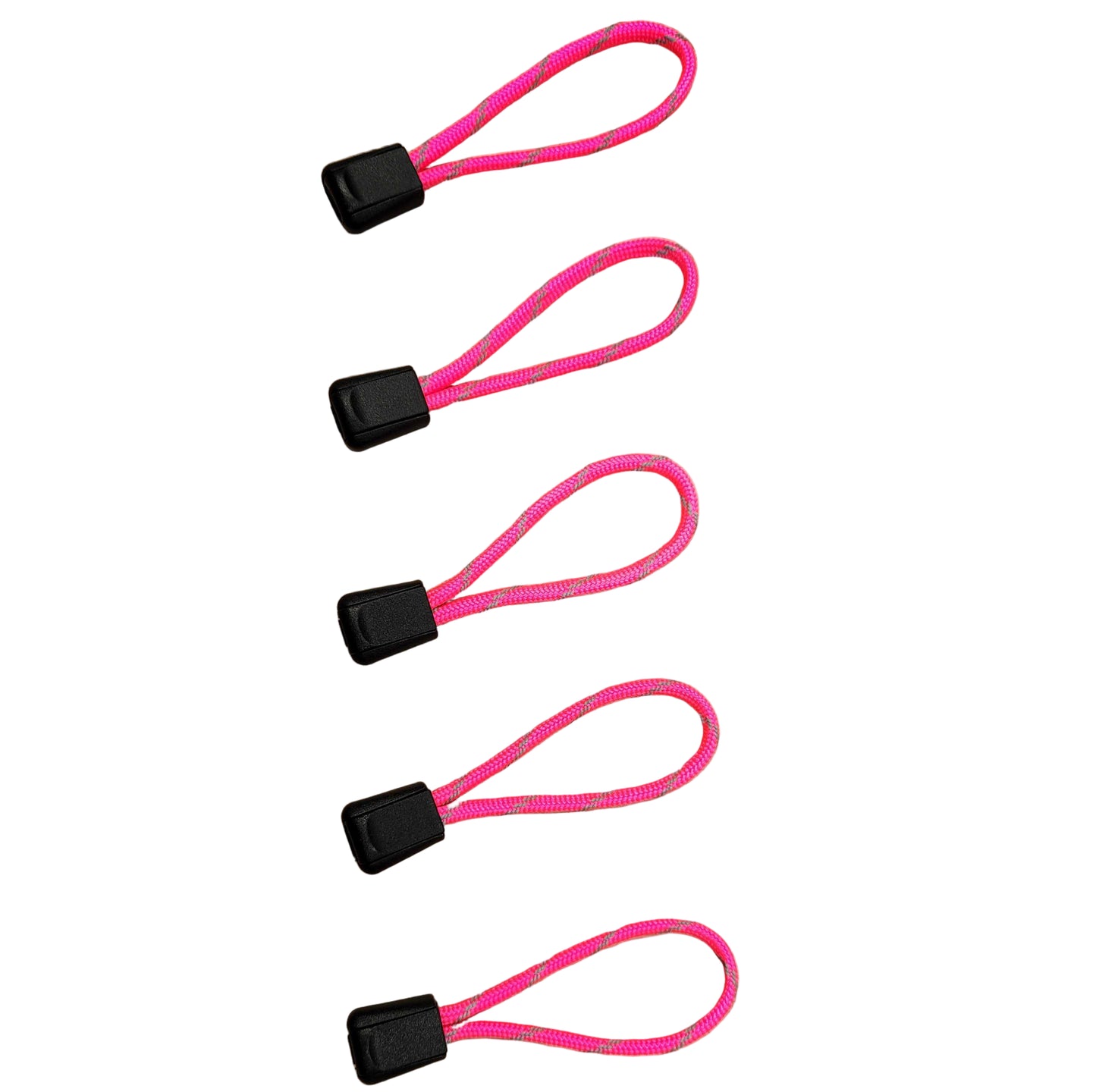 Reflective 550 Paracord Zipper Pulls – Pack of 5