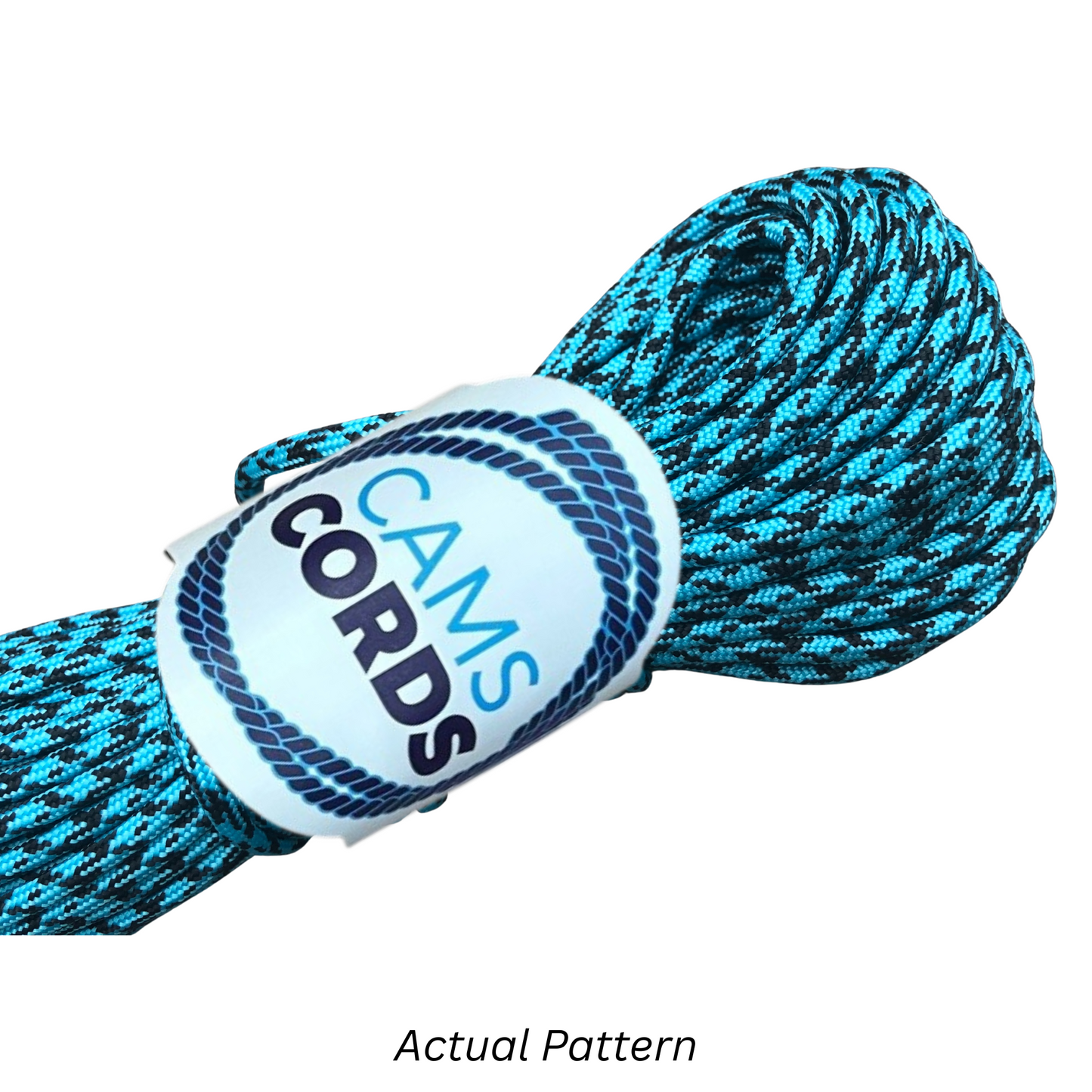 Neon Turquoise CAMO 550 Paracord Shoelaces