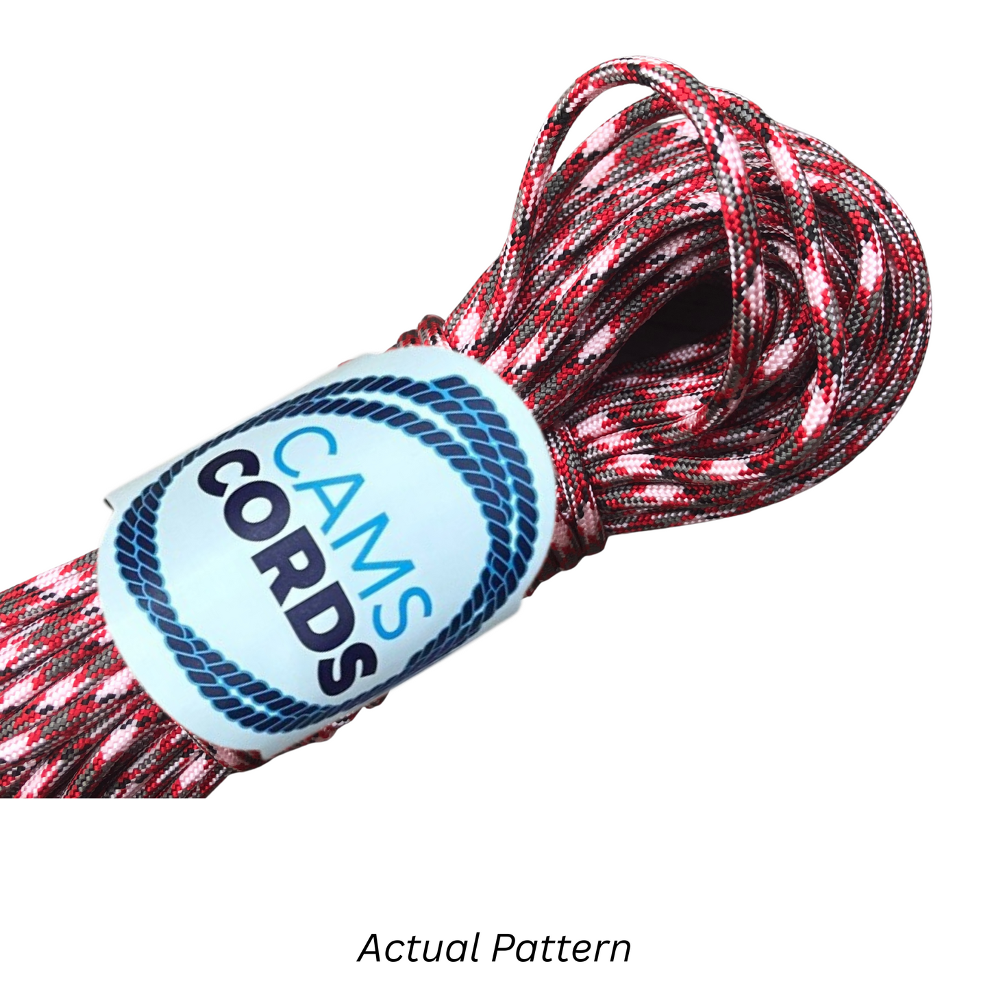 Red Camo 550 Paracord Shoelaces