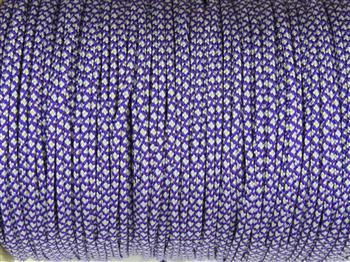 Acid Purple & Silver Diamonds - Macrame 3mm - Cams Cords