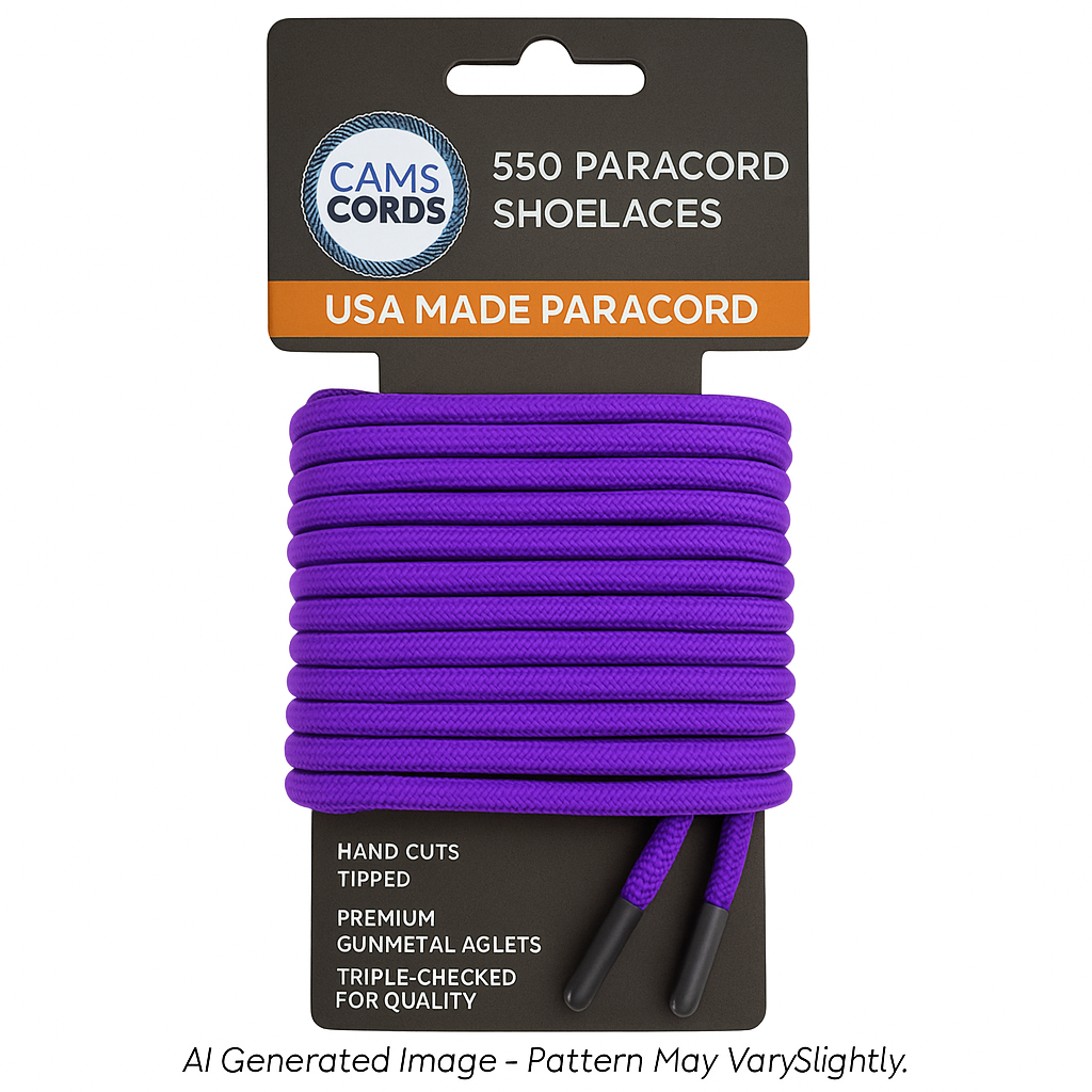 Acid Purple 550 Paracord Shoelaces