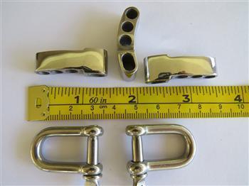 Adjustable Bar & D Shackle - Silver - Cams Cords