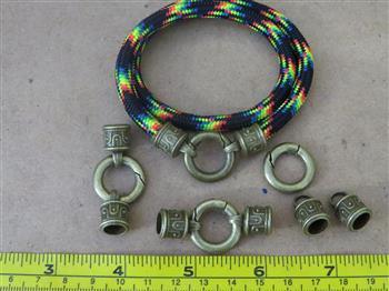 Antique Bronze bracelet joiner - Cams Cords