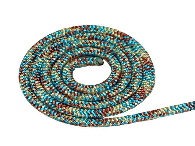 Appaloosa - Aqua-Beige-Brown halter - 6mm - Cams Cords