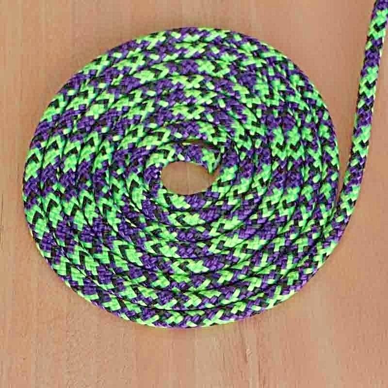 Appaloosa - Black-Purple-Lime Halter - 6mm * - Cams Cords