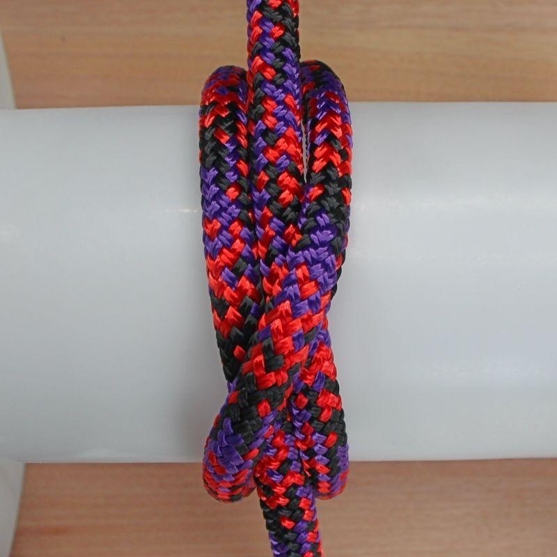 Appaloosa - Black-Purple-Red Halter - 8mm * - Cams Cords