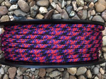 Appaloosa - Black-Purple-Red Halter - 8mm * - Cams Cords