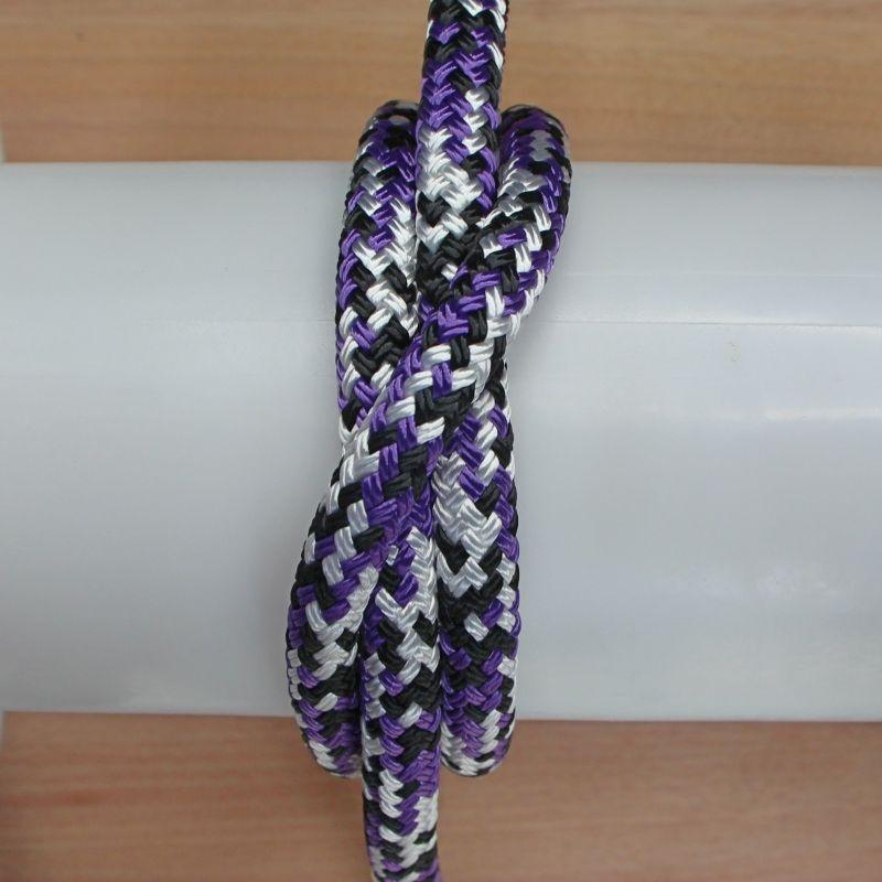 Appaloosa - Black-Purple-White halter - 6mm * - Cams Cords