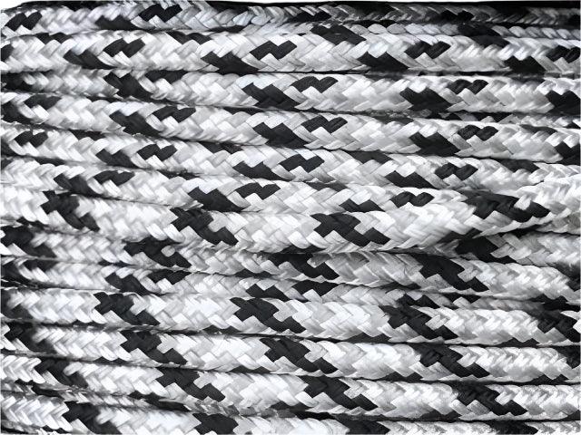 Appaloosa - Black-Silver-White halter - 6mm - Cams Cords