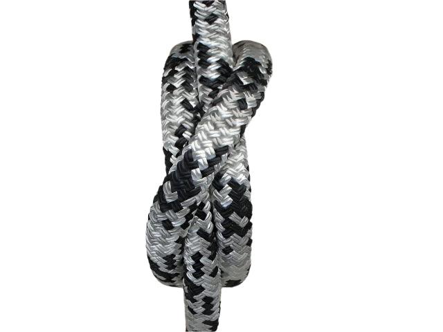 Appaloosa - Black-Silver-White Halter - 8mm - Cams Cords
