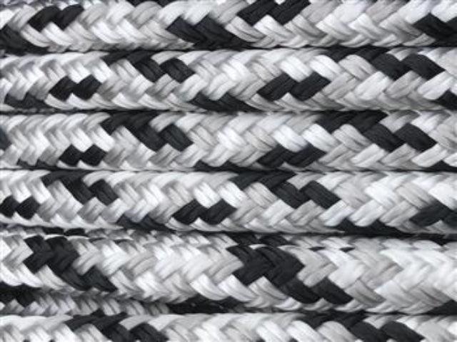 Appaloosa - Black-Silver-White Halter - 8mm - Cams Cords