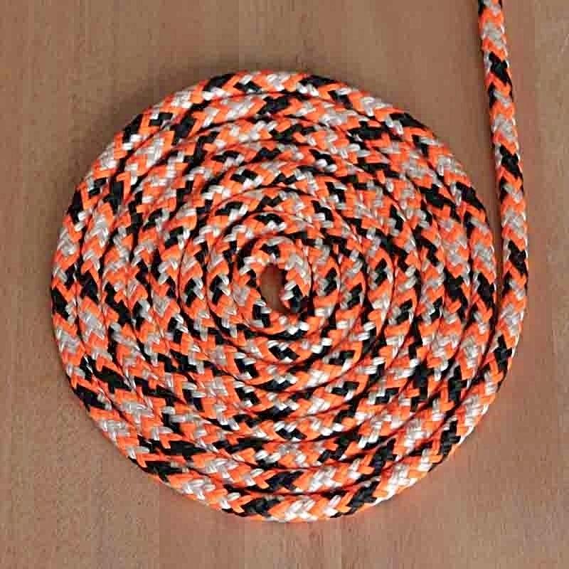Appaloosa - Orange-Black-White halter - 6mm * - Cams Cords
