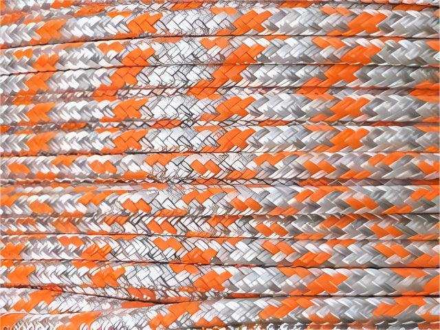 Appaloosa - Orange-Silver-White halter - 6mm - Cams Cords