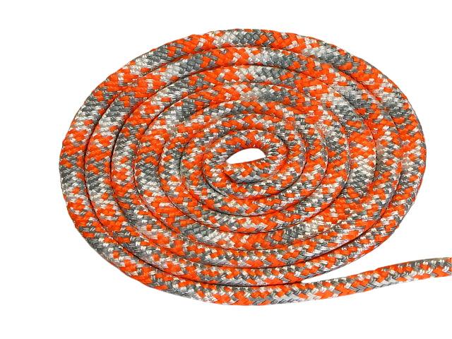 Appaloosa - Orange-Silver-White Halter - 8mm - Cams Cords