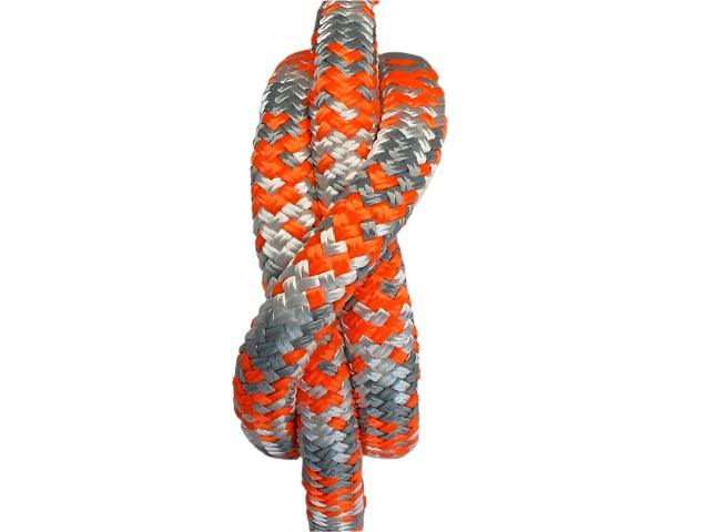 Appaloosa - Orange-Silver-White Halter - 8mm - Cams Cords