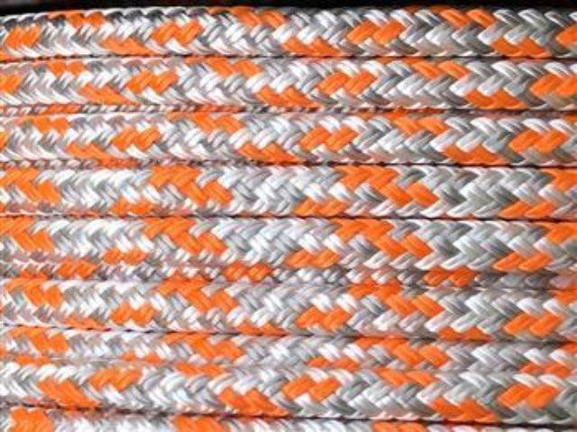 Appaloosa - Orange-Silver-White Halter - 8mm - Cams Cords