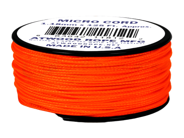 Atwood Micro Cord 1.18mm - Neon Orange - Cams Cords