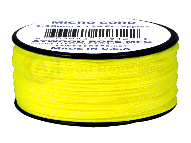 Atwood Micro Cord 1.18mm - Neon Yellow - Cams Cords
