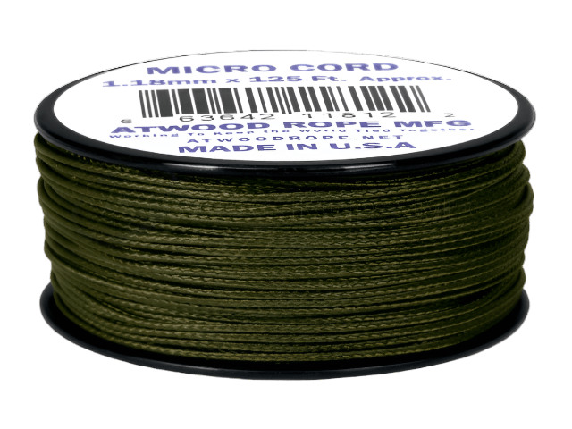 Atwood Micro Cord 1.18mm - Olive Drab - Cams Cords