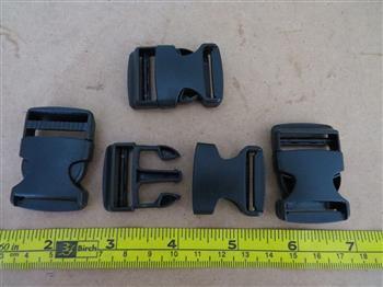 Backpack Flat buckle - Black 25mm - Cams Cords