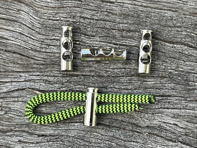Barrel Toggle - Metal - single end Silver - Cams Cords