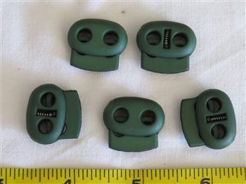 Bean Toggle - Dark Green - Cams Cords