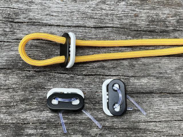 Bean Toggle - Metal - White - Cams Cords