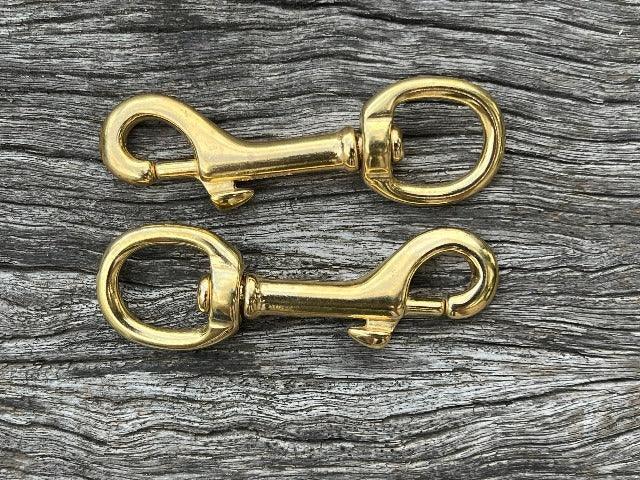 Brass Snap Hooks - 15mm - Cams Cords