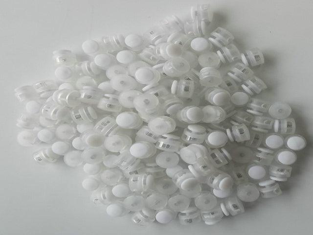 Button Toggle - Clear & White - Cams Cords