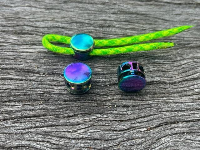 Button Toggle - Metal - Rainbow - Cams Cords