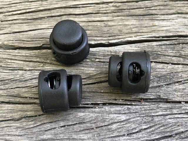 Button Toggle - Single Hole - Black - Cams Cords