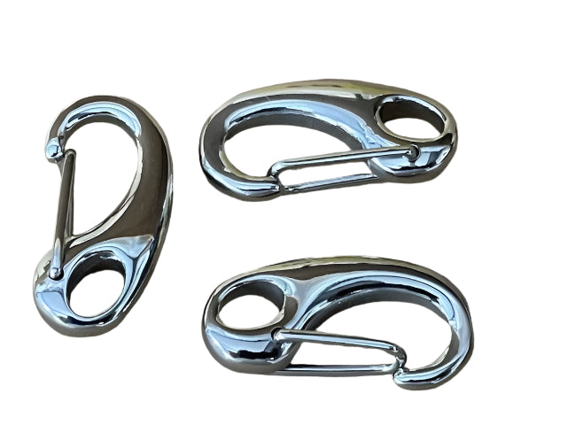 Carabiner - Egg shape - Stainless Steel - Cams Cords