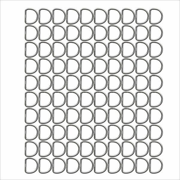 Dee Rings - 20mm Silver - Cams Cords